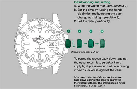 how to change date on rolex gmt|rolex winding crown position chart.